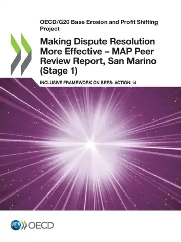 Cover of Making Dispute Resolution More Effective - MAP Peer Review Report, San Marino (Stage 1)