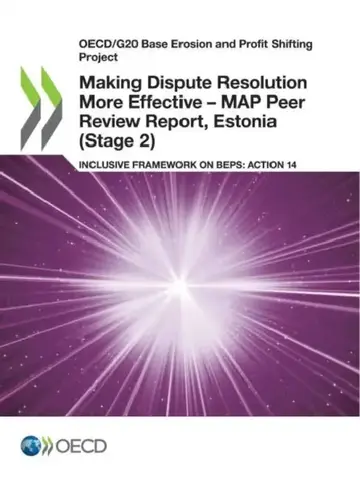 Cover of Making Dispute Resolution More Effective - MAP Peer Review Report, Estonia (Stage 2)