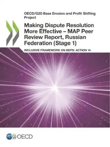 Cover of Making Dispute Resolution More Effective - MAP Peer Review Report, Russian Federation (Stage 1)