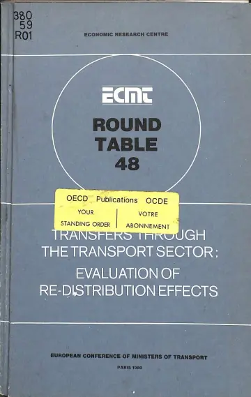 Cover of Transfers Through the Transport Sector