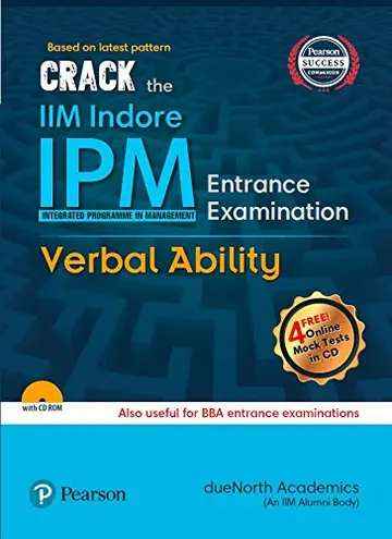 Cover of Crack the IIM Indore – IPM (Integrated Programme in Management) Entrance Examination – Verbal Ability