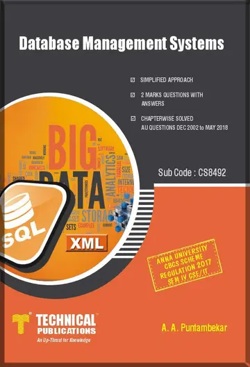 Cover of Database Management Systems for AU