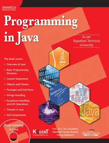 Cover of Programming in Java as per Rajasthan Technical University