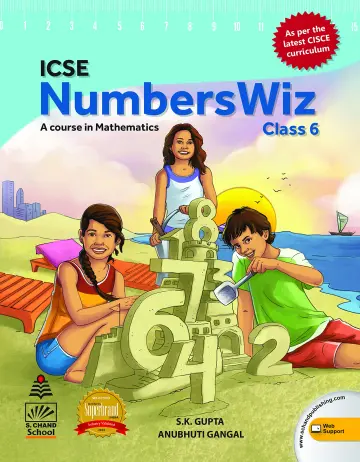 Cover of ICSE NumbersWiz Class 6
