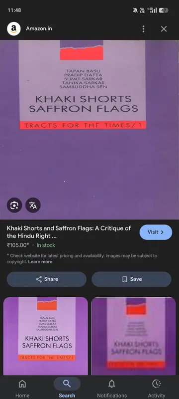 Cover of Khaki Shorts Saffron Flags