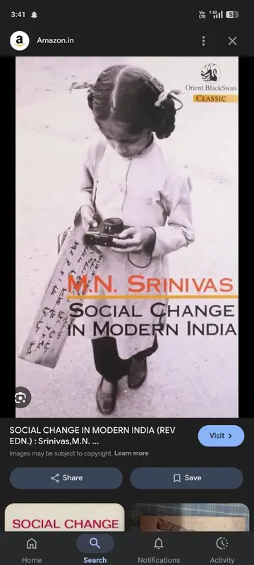 Cover of Social Change in Modern India