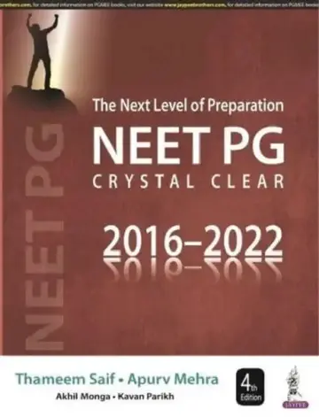 Cover of The Next Level Of Preparation Neet Pg Crystal Clear 2016-2022