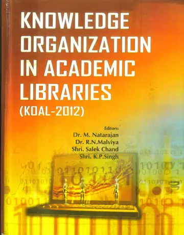 Cover of Knowledge organization in academic libraries