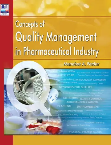 Cover of Concepts of Quality Management in Pharmaceutical Industry