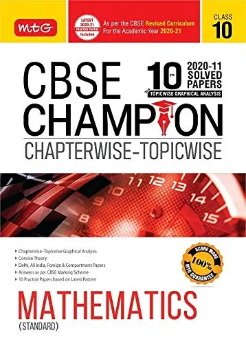 Cover of 10 Years CBSE Champion Chapterwise-Topicwise Mathematics Standard Class- 10