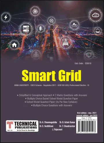Cover of Smart Grid for BE Anna University R17 CBCS