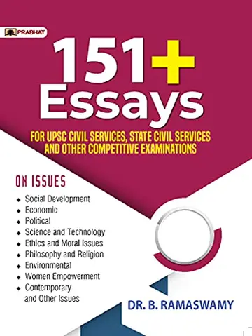 Cover of Essays for UPSC Civil Services & Competitive Exams