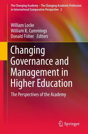Cover of Changing Governance and Management in Higher Education