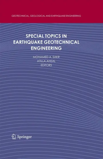 Cover of Special Topics in Earthquake Geotechnical Engineering