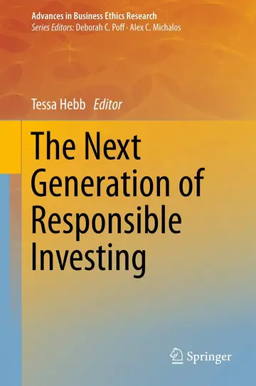 Cover of The Next Generation of Responsible Investing