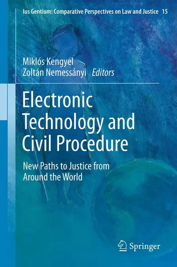 Cover of Electronic Technology and Civil Procedure