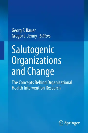 Cover of Salutogenic organizations and change