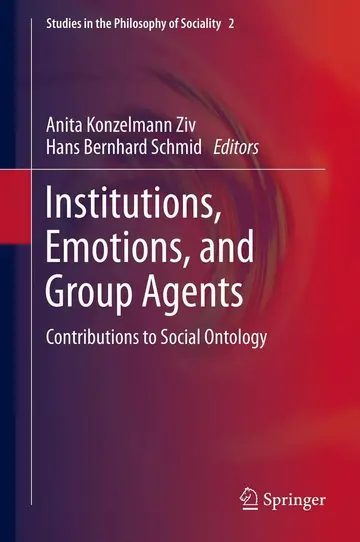 Cover of Institutions, Emotions, and Group Agents