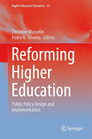 Cover of Reforming Higher Education