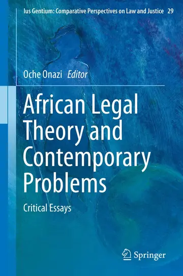 Cover of African Legal Theory and Contemporary Problems