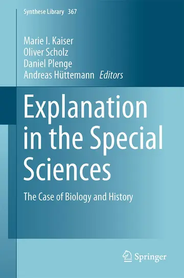 Cover of Explanation in the Special Sciences