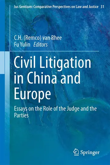 Cover of Civil Litigation in China and Europe