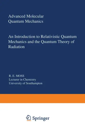 Cover of Advanced Molecular Quantum Mechanics