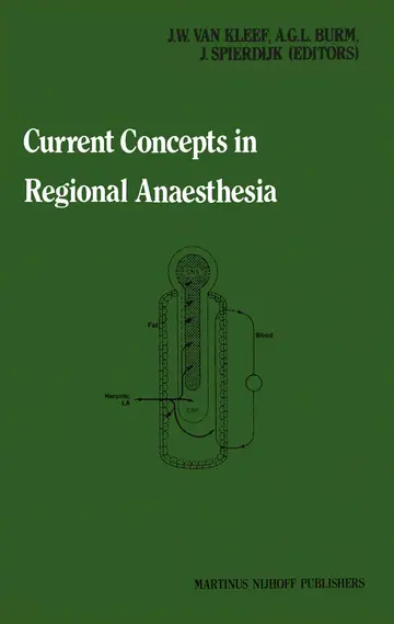 Cover of Current Concepts in Regional Anaesthesia
