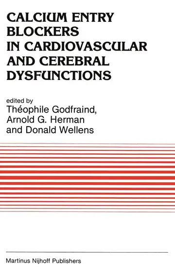 Cover of Calcium Entry Blockers in Cardiovascular and Cerebral Dysfunctions