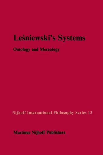Cover of Leśniewski’s Systems