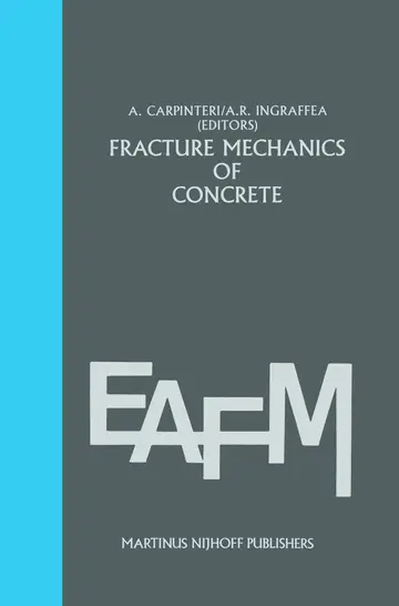 Cover of Fracture mechanics of concrete