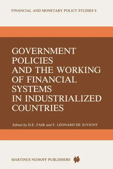 Cover of Government Policies and the Working of Financial Systems in Industrialized Countries
