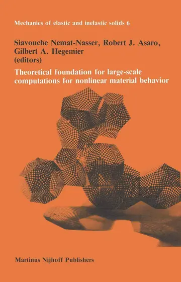 Cover of Theoretical foundation for large-scale computations for nonlinear material behavior