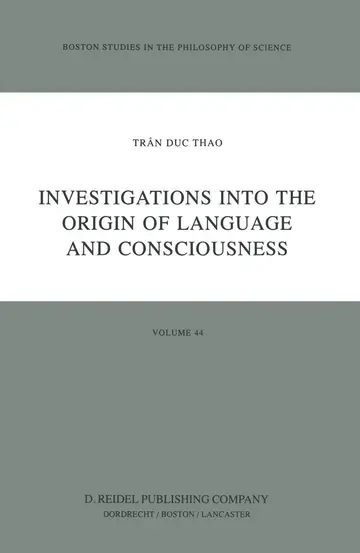 Cover of Investigations into the Origin of Language and Consciousness