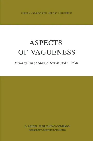 Cover of Aspects of Vagueness