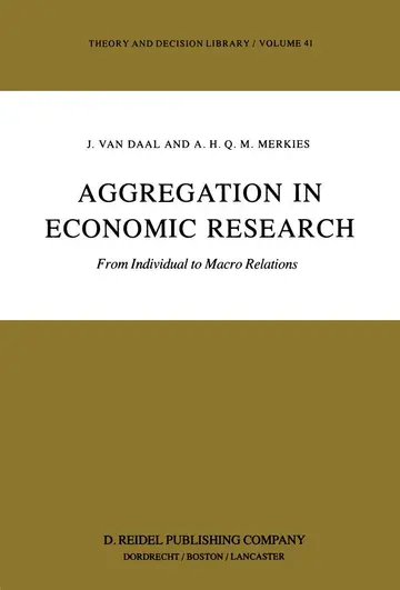 Cover of Aggregation in Economic Research