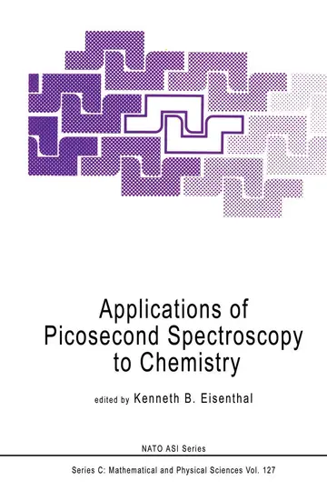 Cover of Applications of Picosecond Spectroscopy to Chemistry