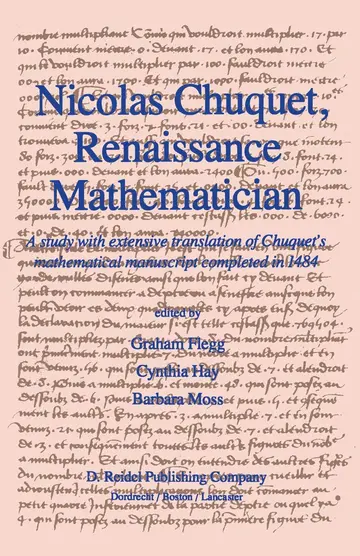 Cover of Nicolas Chuquet, Renaissance Mathematician