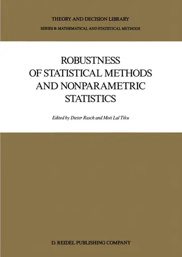 Cover of Robustness of Statistical Methods and Nonparametric Statistics