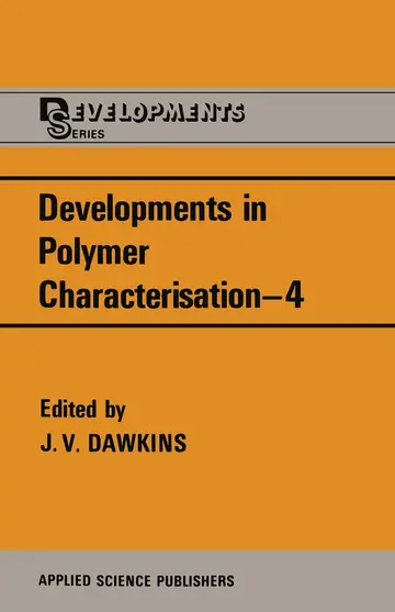 Cover of Developments in Polymer Characterisation 4