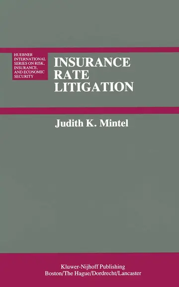Cover of Insurance Rate Litigation