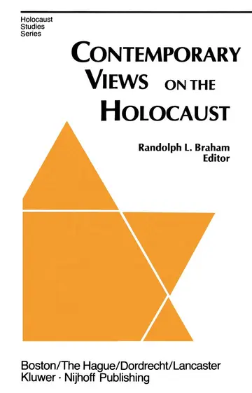 Cover of Contemporary Views on the Holocaust