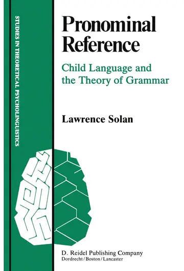 Cover of Pronominal Reference