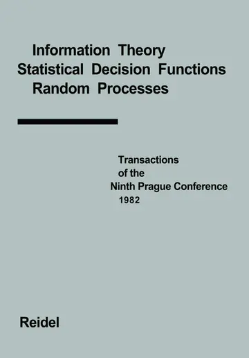 Cover of Transactions of the Ninth Prague Conference