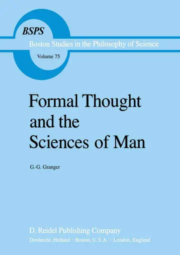 Cover of Formal Thought and the Sciences of Man