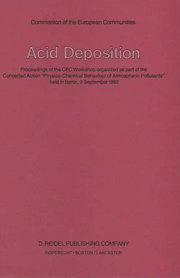 Cover of Acid Deposition
