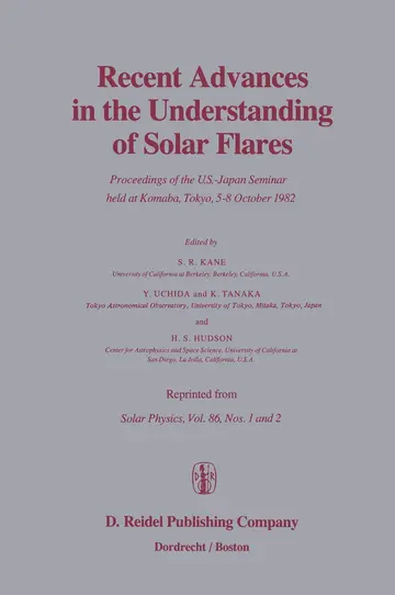 Cover of Recent Advances in the Understanding of Solar Flares