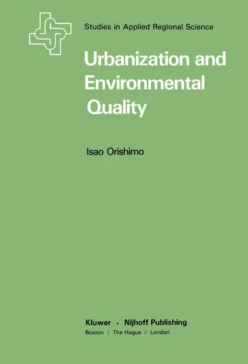 Cover of Urbanization and Environmental Quality