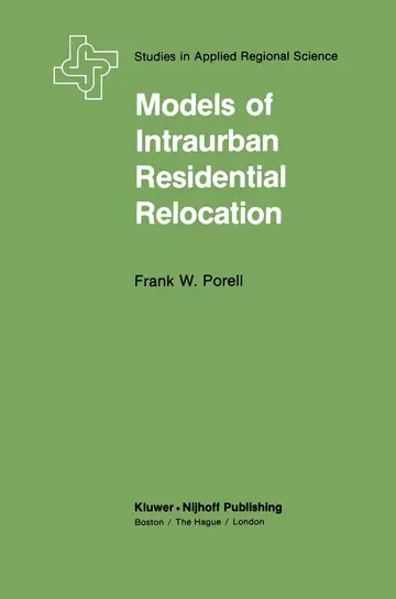 Cover of Models of Intraurban Residential Relocation