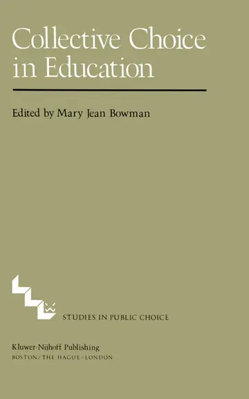 Cover of Collective Choice in Education